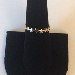14K Gold Dainty Star Ring EUC